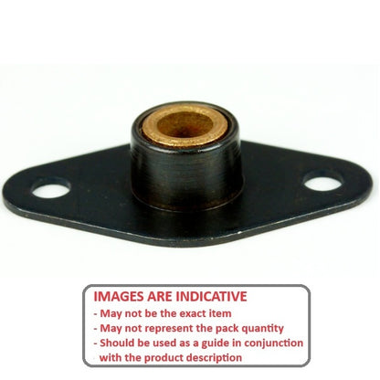 1057603 | BFM-187-B --- Flanged 2 Bolt Housing and Bearing Assembly - 4.762x45.72x13.46 mm Aligning - Sintered Bronze SAE 840