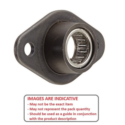1057628 | BFM-187-N --- Flanged 2 Bolt Housing and Bearing Assembly - 4.762x53.34x16.76 mm Aligning - Steel