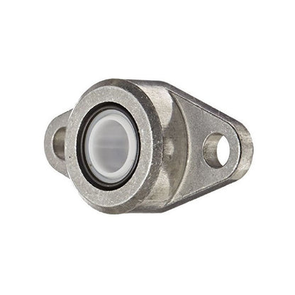 1072637 | HF1-250-A (2 Pcs) --- Flanged 2 Bolt Housing and Bearing Assembly - 6.35x31.75x41.4 mm Self Aligning - Delrin &#8482;