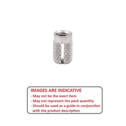 1076164 | IN-EP-079C-143-S3 --- Expansion Inserts - 5/16-18 UNC - 7.94mm - 9.52x14.3 mm Press In - Stainless Steel 303/304 Similar to A2, 18-8 HRB80 Insert