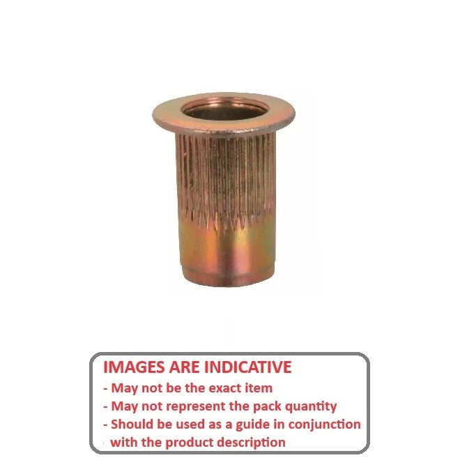1058979 | IN-RIV-048F-034-R (50 Pcs) --- Rivet Nuts Inserts - 10-32 UNF - 4.76mm - 7.54 - 0.50 - 3.38 Klik