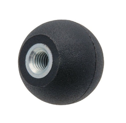 1067490 | KF060M-025-TTPL-ST --- Ball Knobs - M6 - 6x1mm - 25x9 mm Female Threaded - Thermoplastic Knob