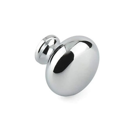 Cabinet Hardware Knobs - 8-32 UNC -4.17mm- 31.8x25.4 mm - Bright Chrome Finish