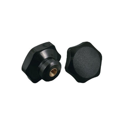 1036193 | KF000-069-6L-ST --- Lobe Knobs - Solid 69.09x24.9 mm Six Lobe - Steel Knob
