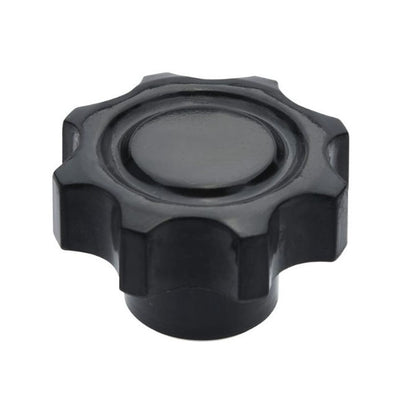 1098564 | KF120M-050-8L --- Lobe Knobs - M12 - 12x1.75mm - 50x21 mm Eight Lobe - Phenolic and Brass Knob