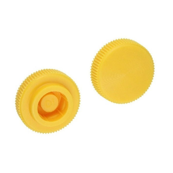 1053310 | KM050M-016-KNU-Y (10 Pcs) --- Thumb Knobs - M4 - 4.00mm - - Use Own Screw 16x6.5 mm For Cap Screws - Plastic Knob
