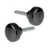 Knurled Knobs - M4 -4x0.7mm- 13x8 mm - Polypropylene with Steel Shank