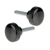 Knurled Knobs - M4 -4x0.7mm- 13x10 mm - Polypropylene with Steel Shank