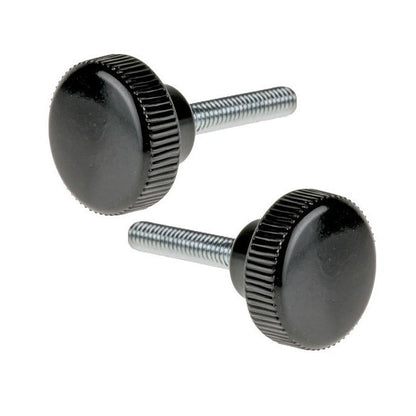 1053077 | KM040M-013-KPC10 --- Knurled Knobs - M4 - 4x0.7mm - 13x10 mm Male - Polypropylene with Steel Shank Knob
