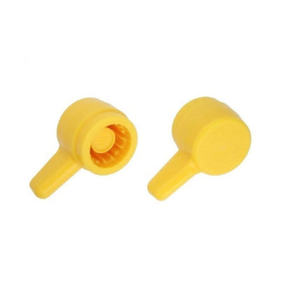 1077980 | KM079-021-L-Y (10 Pcs) --- Thumb Knobs - 5/16 - 7.94mm - - Use Own Screw 21.43x13.5 mm For Cap Screws - Plastic Knob