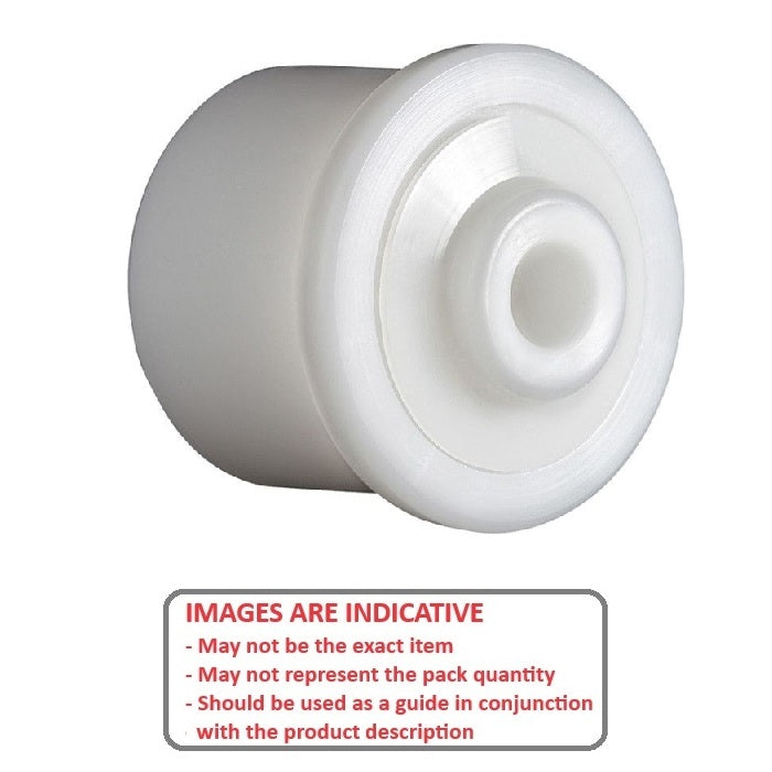 1223764 | KMS-1517 --- Special Applications Bearings - Application Flanged Conveyor Bearing 6.35 x 26.16 x 18mm Depth - 0.25 x 1.03 x 0.72 Inches - Acetal Bearing