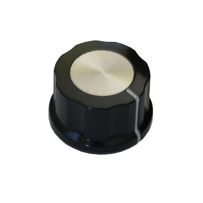 1145657 | KPT-35-SK (6 Pcs) --- Pointer Knobs - Diameter Tapered 28 mm with Skirt 35mm 18 mm - 6.35mm Diameter with Grub Screw 12mm Deep Skirted Standard - Plastic Knob