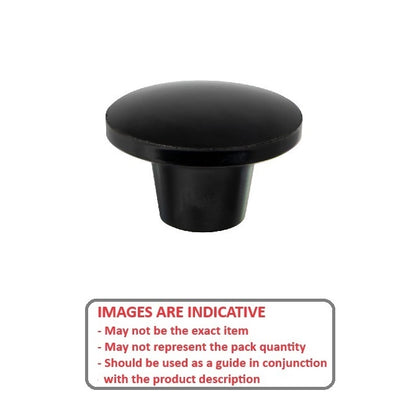 1067740 | KF060M-030-PP --- Push Pull Knobs - M6 - 6x1mm - 30x13.5 mm - Plastic Knob