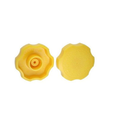 1092049 | KM100M-038-ROS-Y (10 Pcs) --- Thumb Knobs - M10 - 10.00mm - - Use Own Screw 38x12.5 mm For Cap Screws - Plastic Knob