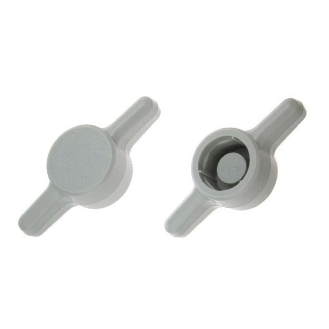 1062635 | KM050M-026-TEE-G (10 Pcs) --- Thumb Knobs - M5 - 5mm - - Use Own Screw 26x6.6 mm For Cap Screws - Plastic Knob