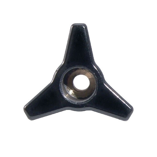 1086974 | KF095C-065-TRI-PF --- Tri Knobs - 3/8-16 UNC - 9.53mm - 65.02 - - Through Hole - Brass Knob
