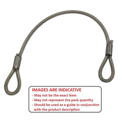 1198968 | FPC-6NRS --- Nylon Coated Steel Lanyards - 152 mm B - Stainless Steel Lanyard