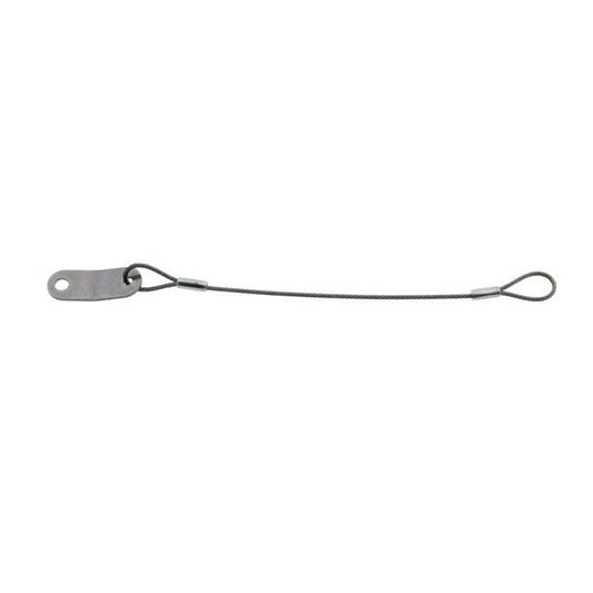 Nylon Coated Steel Lanyards - 254 mm A - Stainless Steel