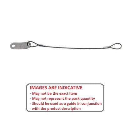 1218492 | FPC-24RS --- Nylon Coated Steel Lanyards - 609 mm A - Stainless Steel Lanyard