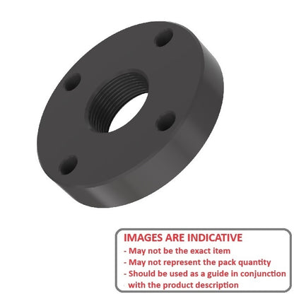 1083949 | HB250F-025 --- Nut Flanges Leadscrew - 9/16-18 UNF - 14.29mm - 40.64x6.35 mm For Acme Supernuts