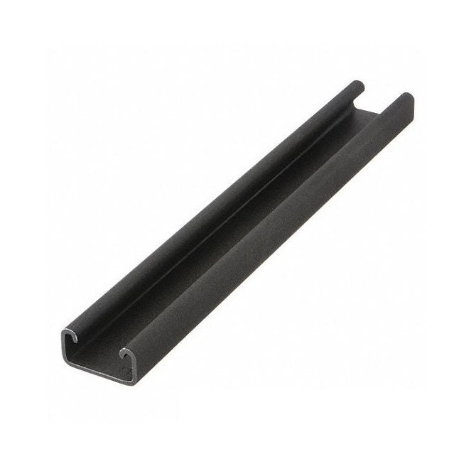 1227386 | PBC-204RS --- Crowned Roller Track System Linear - Black Powder Coated Rail 914.4 mm Long - Order other components seperately - Powder Coated