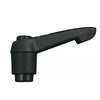 Adjustable Tapped and Reamed Handles - M6 -6x1mm- Plastic with Fireglass reinforcements 65 mm
