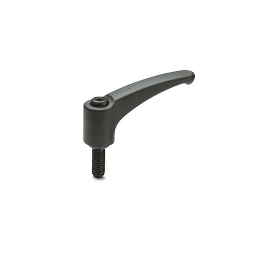Adjustable Stud Handles - M6 -6x1mm- 30 mm - Plastic with fibreglass reinforcement