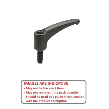1092543 | KHD-280RS --- Adjustable Stud Handles - M10 - 10x1.5mm - 60 mm - Plastic with fibreglass reinforcement Handle