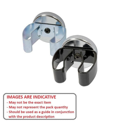 1146853 | MAG-CP-036-39-10-CL-A --- Cup Assemblies with Clips Magnets - 35.81x38.86 mm - Option 3 - Steel Zinc Plated Magnet
