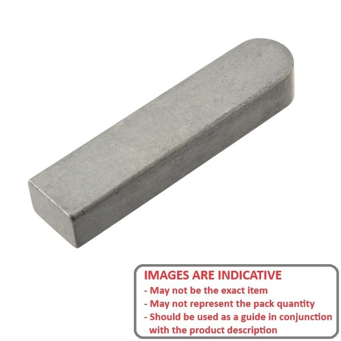 1043835 | K-0300-0300-1200AB-C (10 Pcs) --- Machine Keys - 3x3x12 mm - Carbon Steel Key