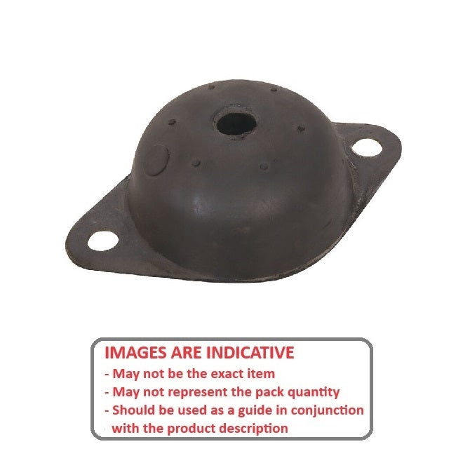 1219669 | MBN2-0885-43-1590 --- Base Neoprene Style 2 Mounts - 884.5 kg - lbs - E 158.75 mm - Neoprene Rubber