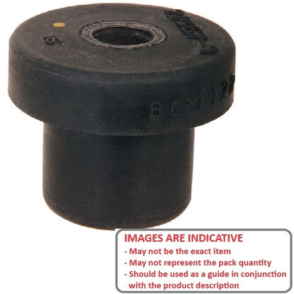 1214231 | TB-75 --- Bonded Mounts - 340 kg - 16.3x75.5 mm Tee Bush Centre Bolt - Neoprene Rubber and Steel Mount