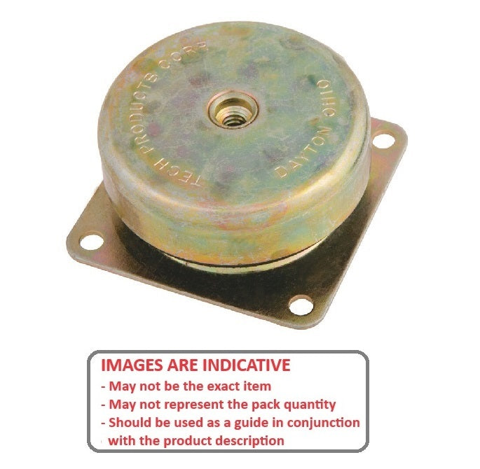 1171470 | MCUP-0068-076 --- Cup Industrial Mounts - 68 Kg - 76.2 mm - 3/8-16 UNC - 9.53mm -