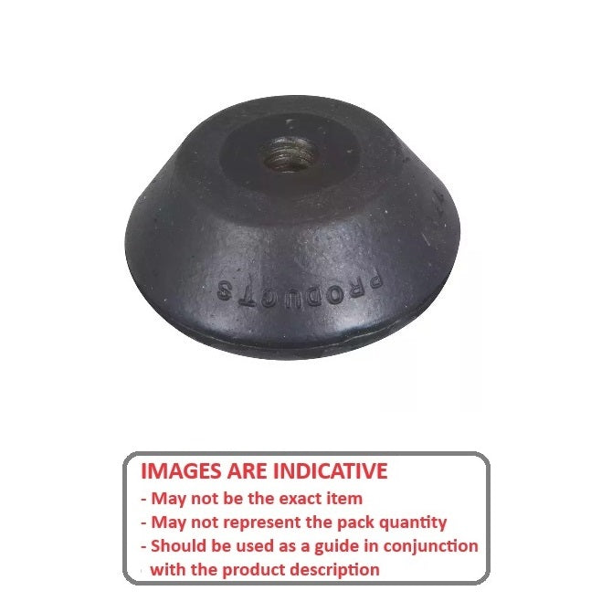 1041651 | TMF-553RS --- Levelling Bonded Neoprene Mounts - 2.5 to 15.8 Kg 1.27x6.35 mm No Stud