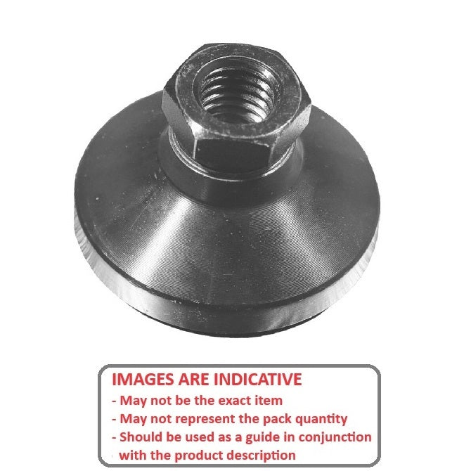 1113836 | MSF-160M-CBC --- Levelling Socket Mounts - M16 - 16x2mm - 64x32 mm Swivel - Steel Mount
