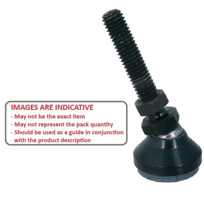 1102318 | MSM-127C-051-CBCRP (15 Pcs) --- Levelling Studded Mounts - 1/2-13 UNC - 12.7mm - 47.6x31.8 mm Swivel - Steel Mount