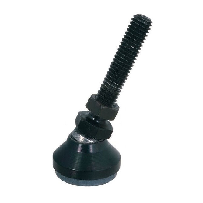 1091865 | MSM-100M-051-CBCRP --- Levelling Studded Mounts - M10 - 10x1.5mm - 32x25 mm Swivel - Steel Mount