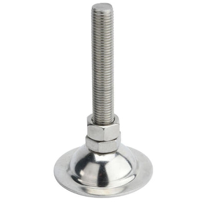 1092052 | MLM-100M-080-S4-ECO --- Levelling Studded Mounts - M10 - 10x1.5mm - 38x19.5 mm Economy - Stainless Steel 304 Similar to A2, 18-8 HRB80 Mount