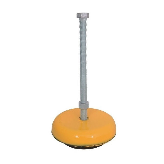 1103173 | MLM-127C-127-CEB-OSHAY-160 --- Levelling Studded Mounts - 1/2-13 UNC - 12.7mm - 160.3x41.3 mm Elastomer Base OSHA Yellow - Steel Mount