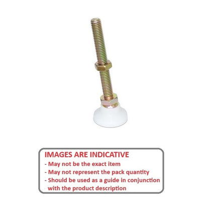 1134496 | MSM-254C-203-CGCAB --- Levelling Studded Mounts - 1-8 UNC - 25.4mm - 101.6x50.8 mm Swivel - Steel Mount
