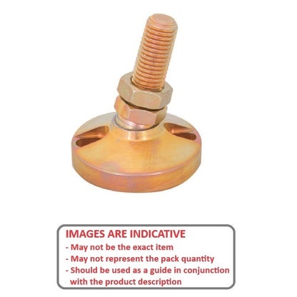 1120849 | MSM-191C-051-C-2LH --- Levelling Studded Mounts - 3/4-10 UNC - 19.05mm - 76.2x38.1 mm Swivel - Steel Mount