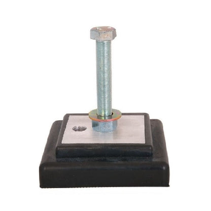 1186712 | MLM-4540-101-MC --- Levelling Studded Machine Mounts - 101.6 x 101.6 30.2 mm - 80  - Aluminium - Steel - Elastomer Duro 80 Mount