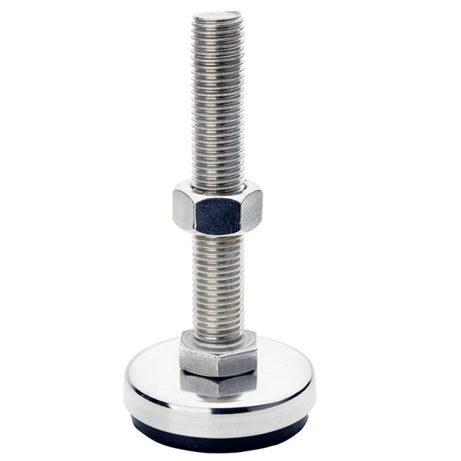 Levelling Studded Mounts - M20 -20x2.5mm- 80x32 mm - Stainless Steel 304 Similar to A2, 18-8 HRB80