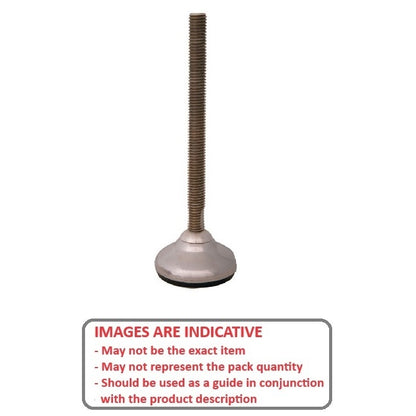1120826 | MLM-191C-152-S4HY-060 --- Levelling Studded Mounts - 3/4-10 UNC - 19.05mm - 59.9x33 mm Hygienic - Stainless Steel 304 Similar to A2, 18-8 HRB80 Mount