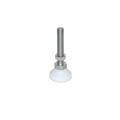 Levelling Studded Mounts - 3/8-16 UNC -9.53mm- 31.8x22.2 mm - Stainless Steel 303/304 Similar to A2, 18-8 HRB80