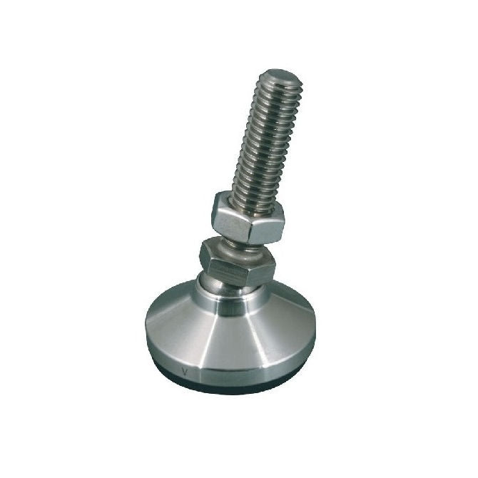 1102425 | MLM-127C-051-S3 --- Levelling Studded Mounts - 1/2-13 UNC - 12.7mm - 47.6x28.6 mm - Stainless Steel 303/304 Similar to A2, 18-8 HRB80