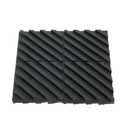 1213001 | MNP-304-R (5 Pcs) --- Neoprene Pads Mounts - 304.8 x 304.8 mm 1.0 - 25.0 psi 7.938 mm Ribbed Pattern - Neoprene Rubber Mount