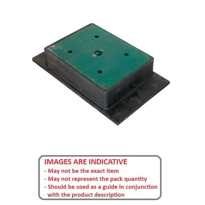 1221758 | MR4-6804 --- Rectangular 4 Bolt Mounts - 6803.9 Kg - 263.53x180.98 mm - Steel and Neoprene Mount