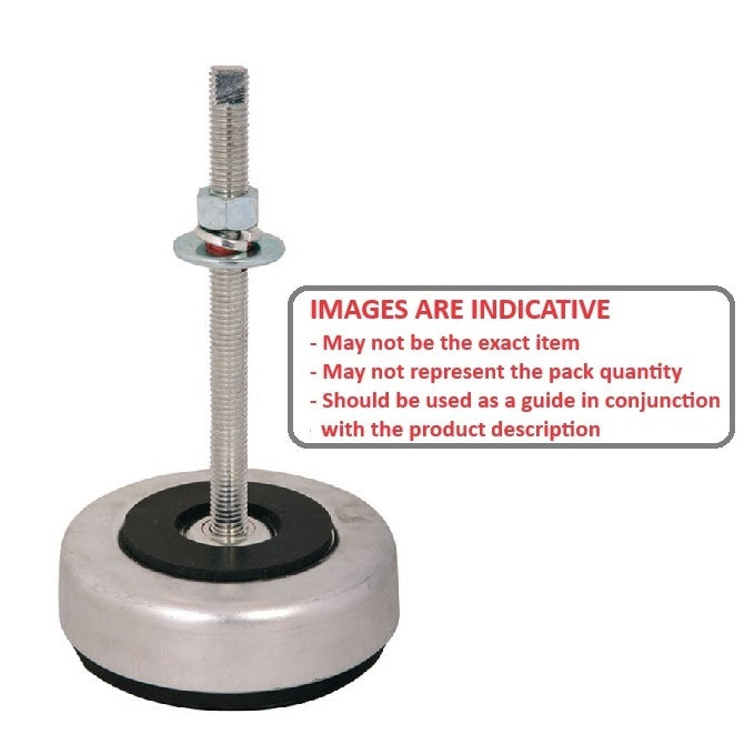 1218710 | MVI-0680-PC --- Vibration Isolation Pads Mounts - 680.4 Kg - 453.6 Kg - 88.9 Compression Shear - Steel and Neoprene Mount