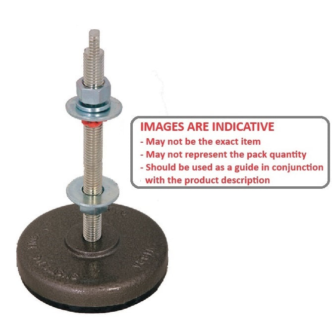 1225530 | MVI-0907-PP-B (Each) --- 907.2 Kg - 635 Kg - 5/8-11 UNC - 15.88mm - - Steel Mount